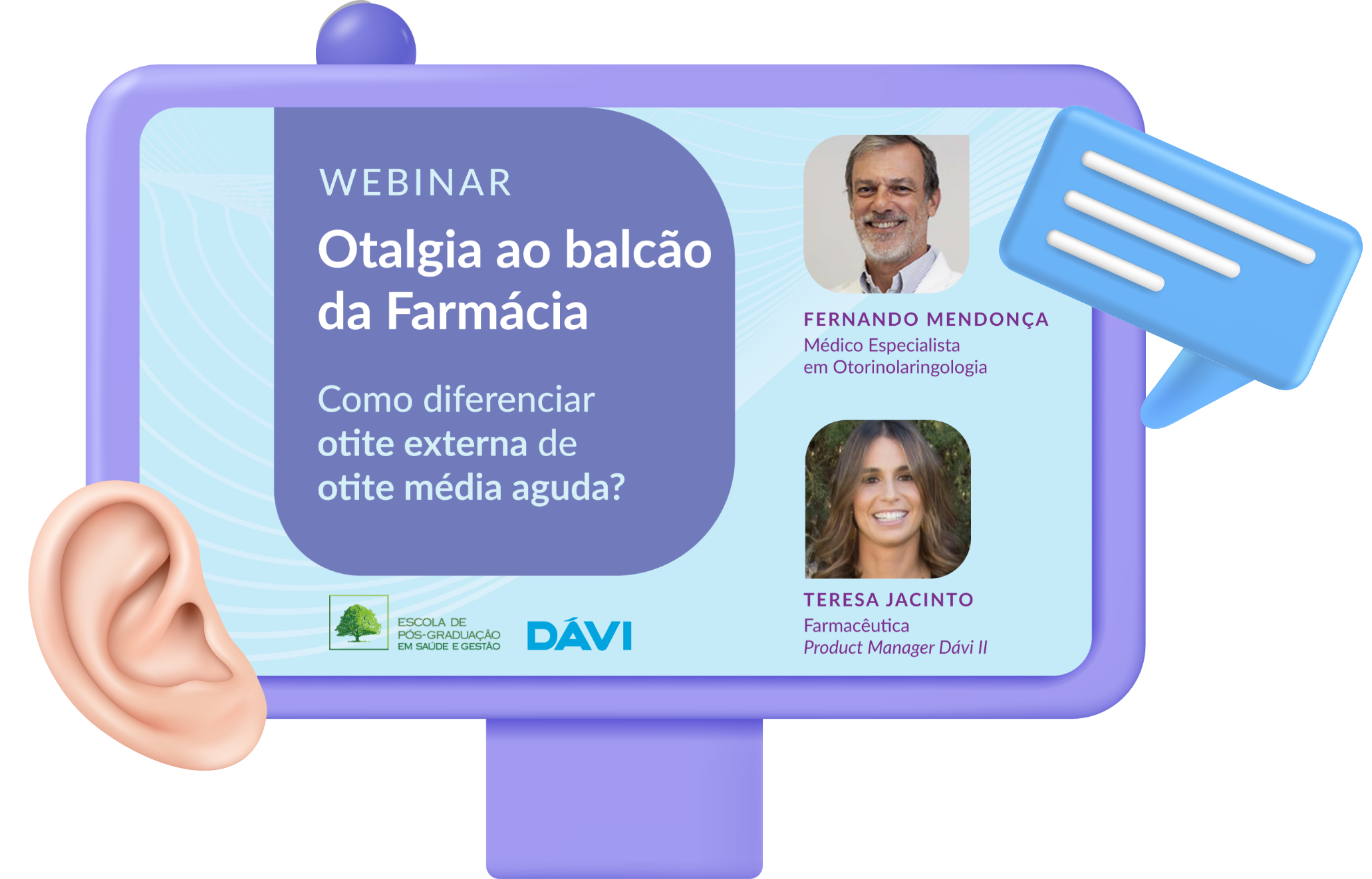 Imagem webinar otalgia